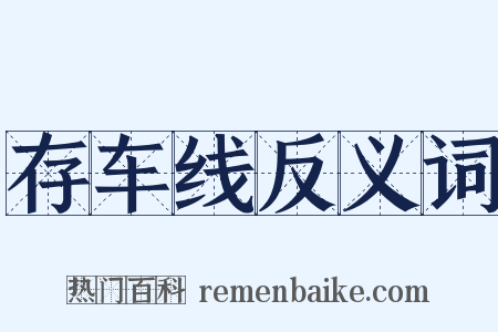 存车线反义词是什么意思的图片